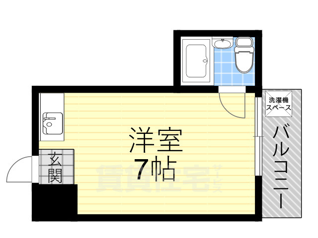 大阪市港区三先のマンションの間取り