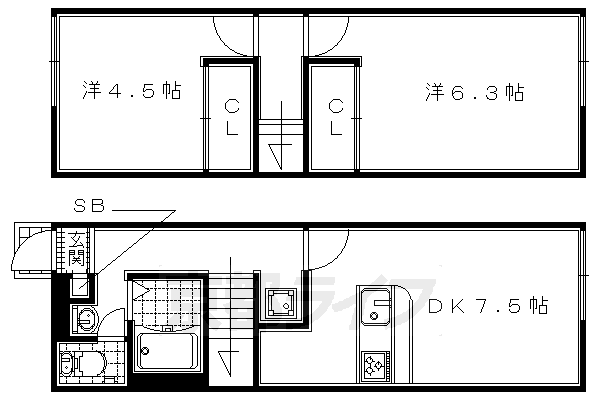 レオパレスヴィラパルク壱番館の間取り