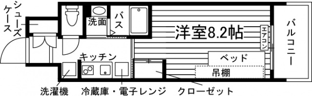 S-RESIDENCE伊都Attirantの間取り