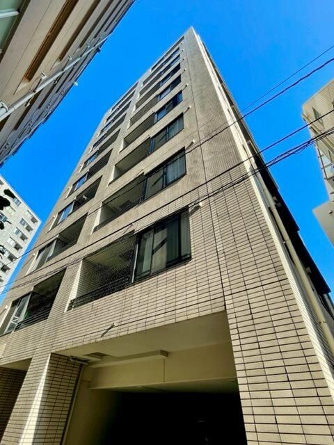 【渋谷区恵比寿のマンションの建物外観】