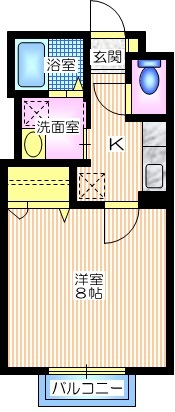 横浜市保土ケ谷区星川のアパートの間取り