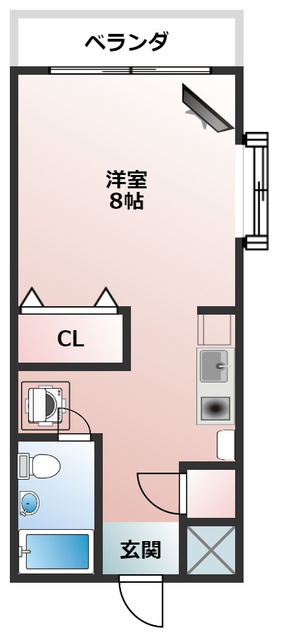 那覇市泊のマンションの間取り