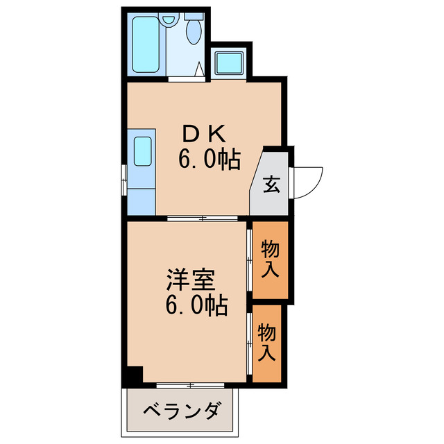 名古屋市中区丸の内のマンションの間取り