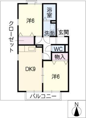 エンジェルV　Ａ棟の間取り