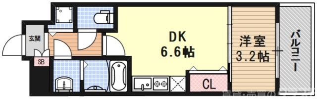 THE GARNET MILLENNIUM KYOTO九条烏丸の間取り