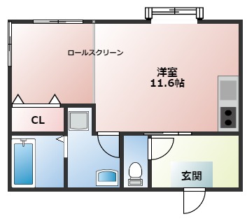 藤井寺市北岡のアパートの間取り