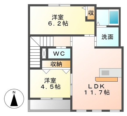 フルールの間取り