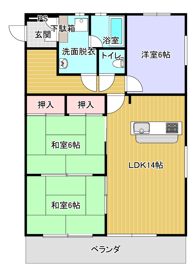 アルファ仙台の間取り