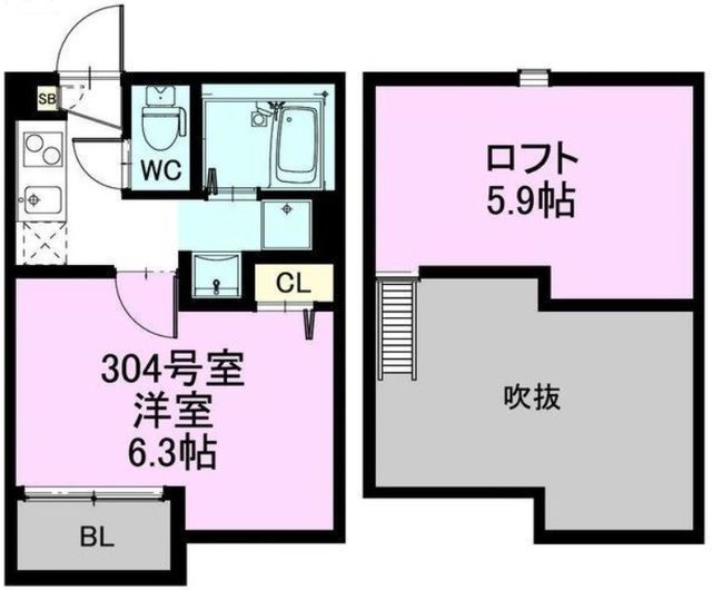 さいたま市北区日進町のアパートの間取り