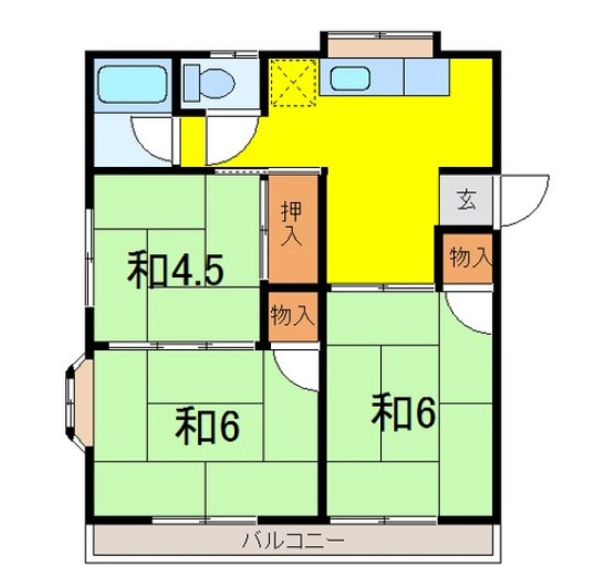 クオリティー2番館の間取り