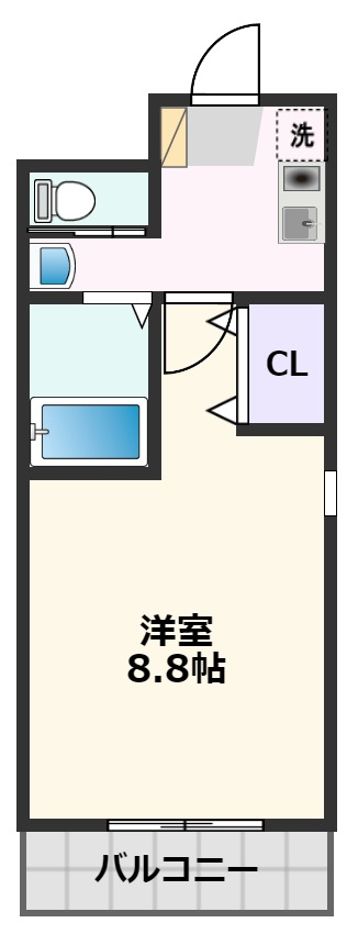 吹田市南正雀のマンションの間取り