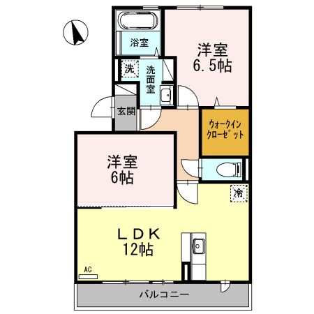 サンガーデニア　B棟の間取り