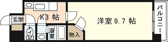 広島市中区十日市町のマンションの間取り