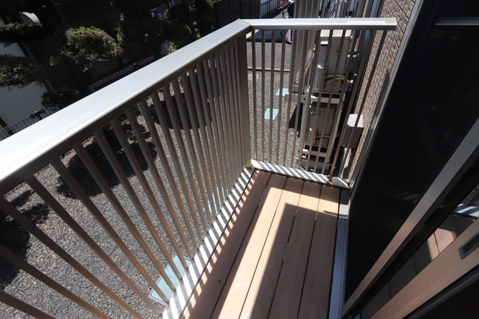 バルコニー　落ち着いた時間を過ごせるバルコニーです