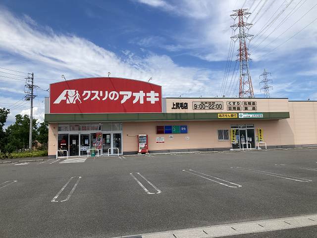 ドラックストア　クスリのアオキ 上尻毛店（ドラッグストア）まで718m