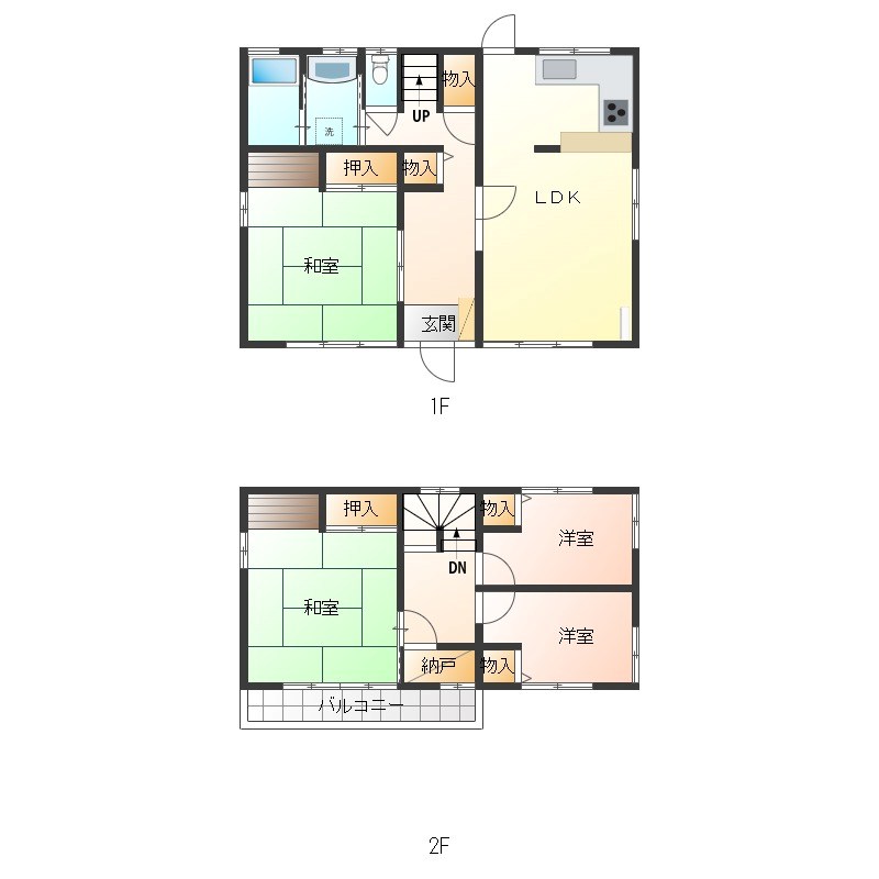 【小野口様貸家の間取り】