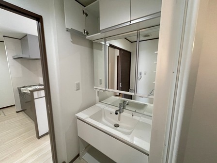 洗面設備　写真は同施工会社の類似物件です。