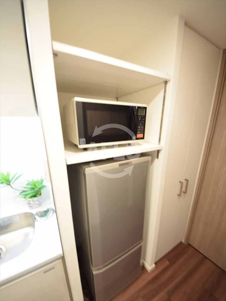 その他　パークアクシス大阪新町　冷蔵庫置場（冷蔵庫標準装備）