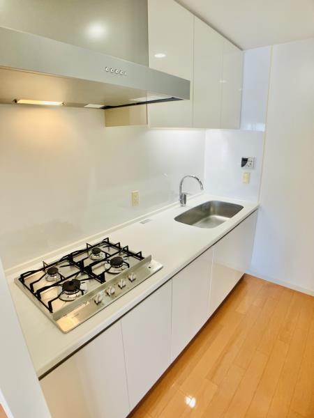 キッチン　コンパクトなキッチンで掃除もラクラク