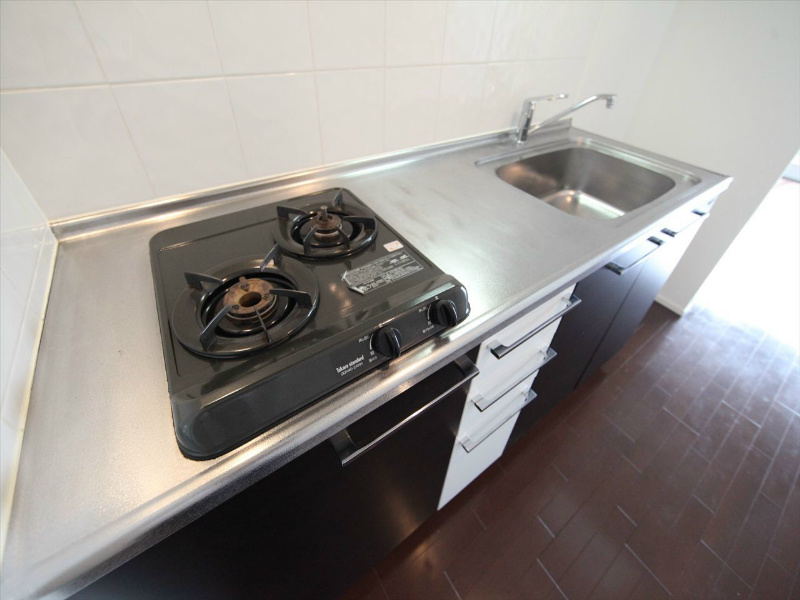 キッチン　システムキッチン　2口ガスコンロ