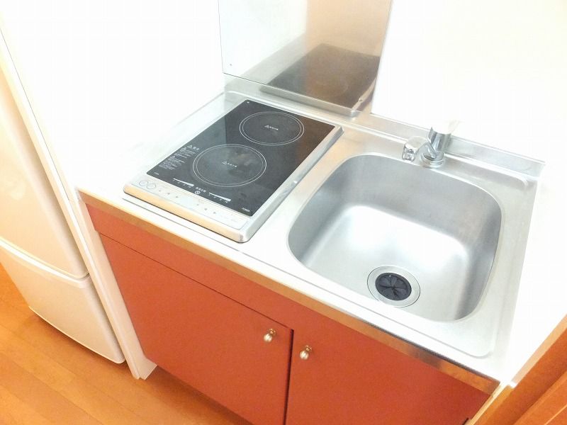 キッチン　２口コンロのラジエントヒーターです。