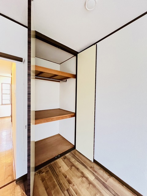 収納　奥行のある収納付です！増えがちな荷物をスッキリ収納できます☆