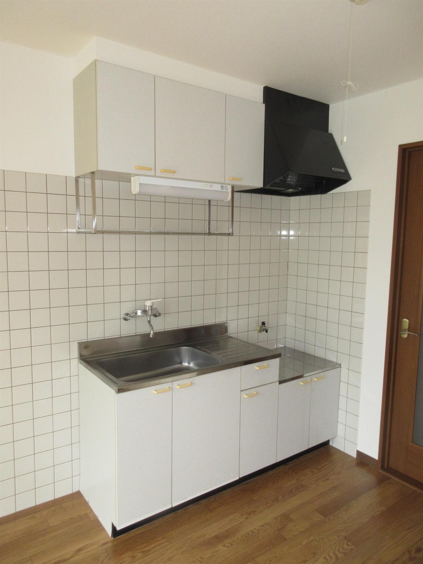 キッチン　ガスコンロを設置して使うキッチンです