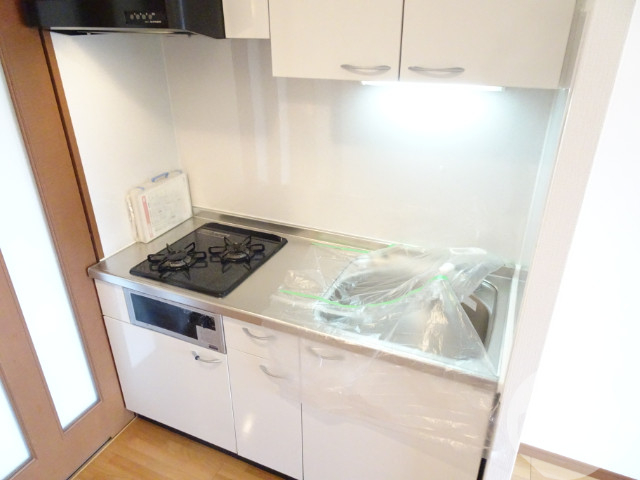 キッチン　２口コンロ＋グリル付きシステムキッチン♪