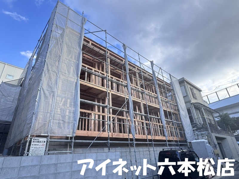 建物外観　バイク可物件の新築が完成します！