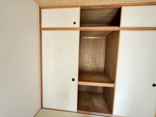 収納　たっぷりとした収納スペースです