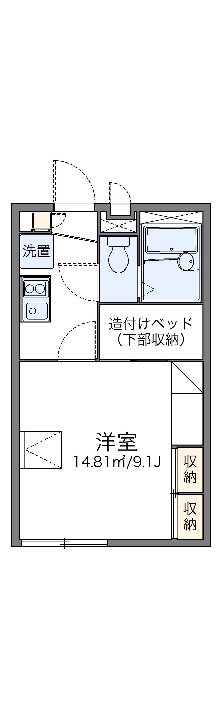 レオパレス西京の間取り写真