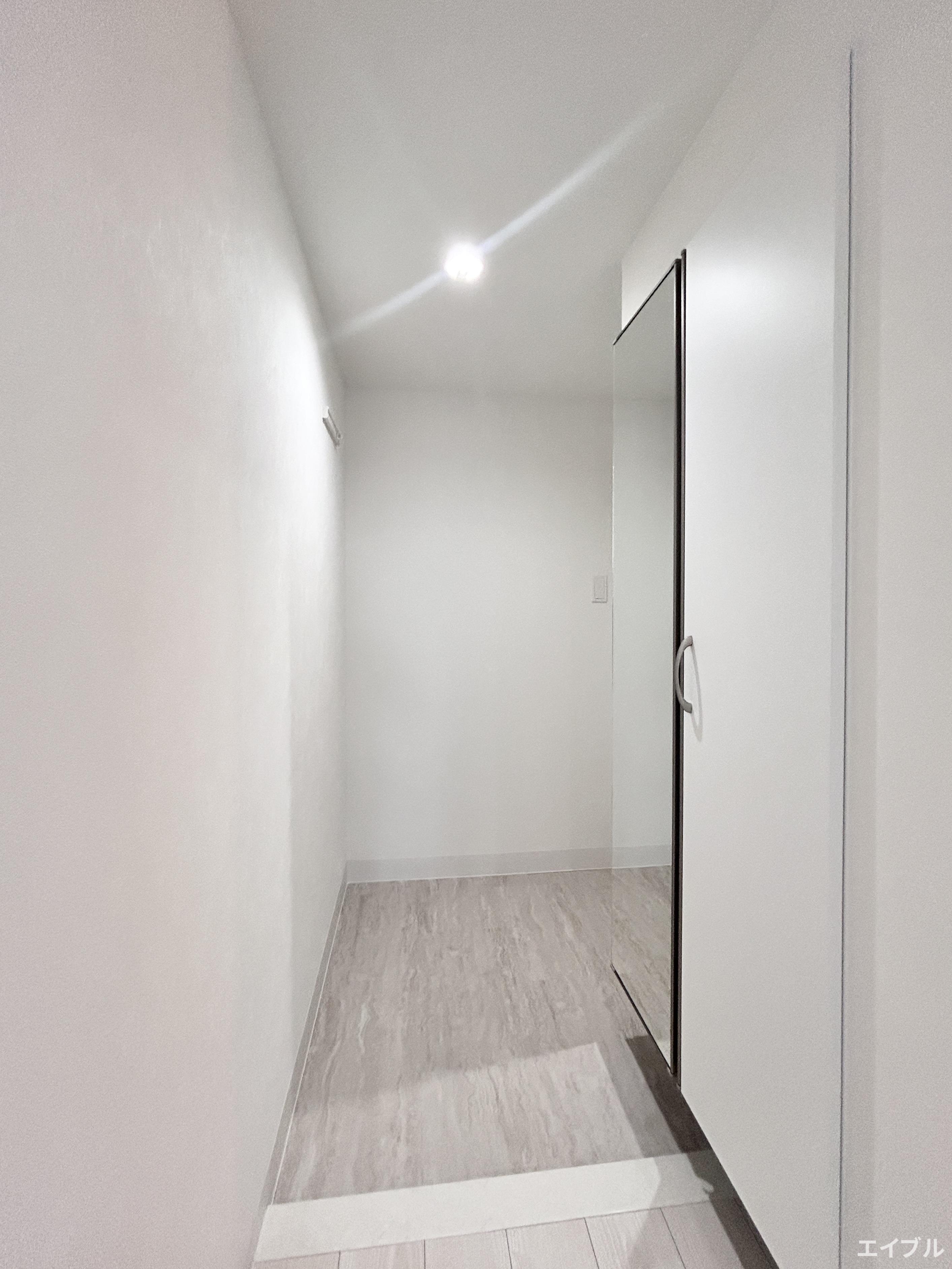 玄関　写真は別号室。モデルル－ム。