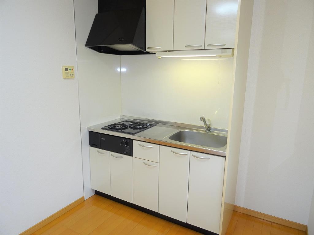 キッチン　ビルトイン2口コンロ♪便利なシングルレバー水栓☆