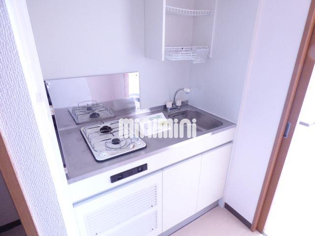 キッチン　２口ガスコンロが便利ですね。女性の方にもおすすめ。