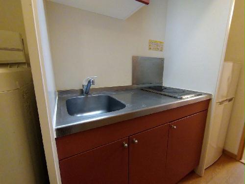 キッチン　シングルレバー設置　シンク広めです♪