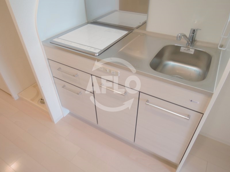 キッチン　ラシュレエグゼ天王寺　2口IHシステムキッチン