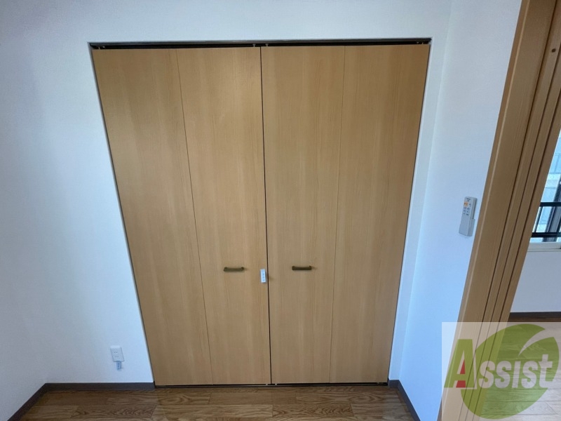収納　クローゼット。荷物がたくさんあっても問題ないですね。