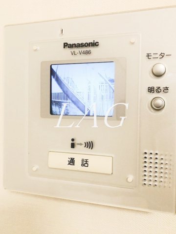 セキュリティ　モニター付きインターフォンです。