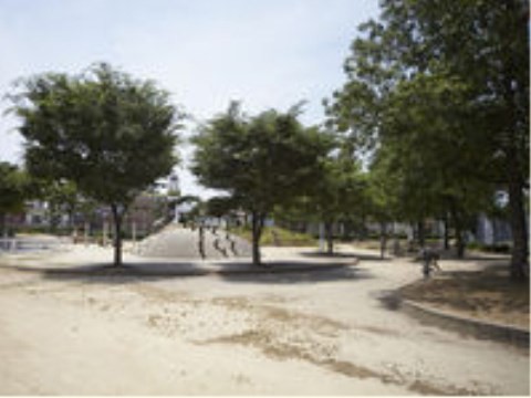 公園　豊里中央公園（公園）まで650m