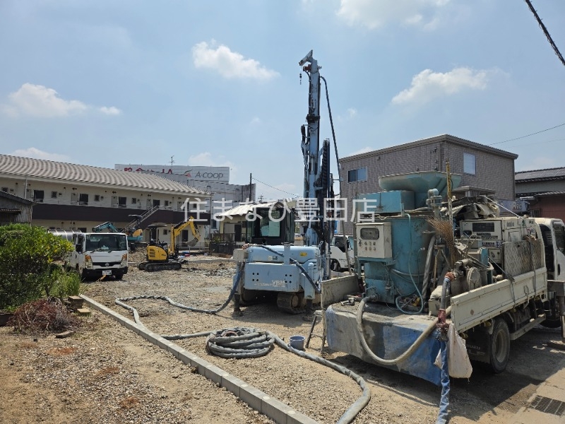 建物外観　建築中外観