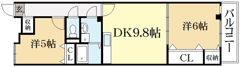 KB.メゾンロータスの間取り写真