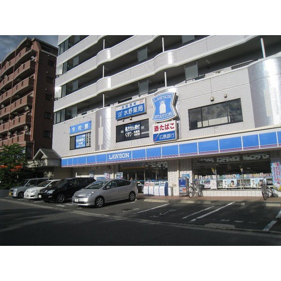 コンビニ　ローソン広島中筋２丁目店（コンビニ）まで297m