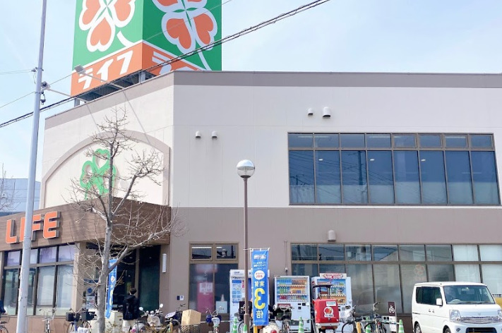 スーパー　ライフ 崇禅寺店（スーパー）まで855m