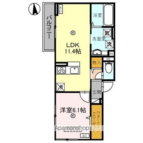 DーROOM文の里の間取り写真