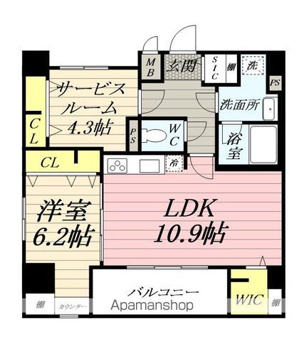 プランドール厚木の間取り写真