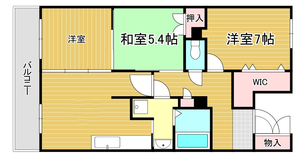 ルワージュ八幡駅前1番館の間取り写真
