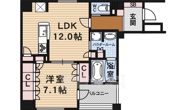 リーガル京都烏丸通りの間取り写真