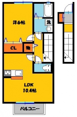 サニーフラットDの間取り写真