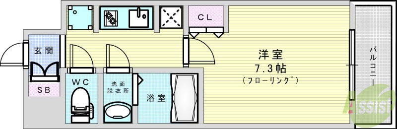 S-RESIDENCE新大阪駅前の間取り写真