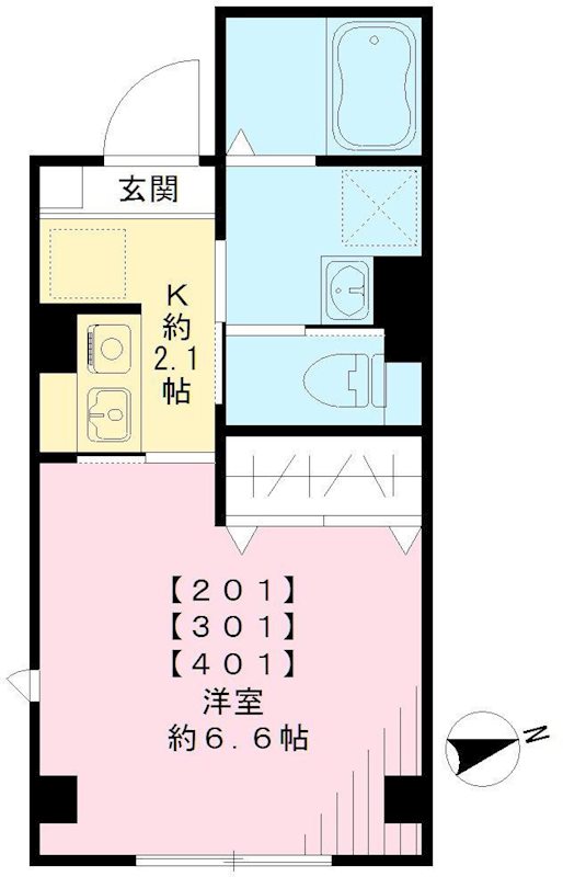 プラム二長町の間取り写真